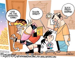 Today's cartoon 'Black Friday' is by David Fitzsimmons of The Arizona Star.