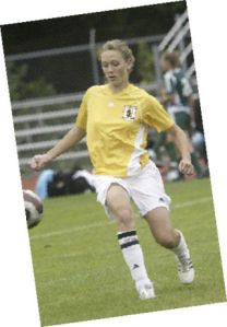 Three South Kitsap soccer players (clockwise from top) — Christina Boddie