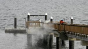 This 526-foot dock in the heart of downtown Suquamish opens today.
