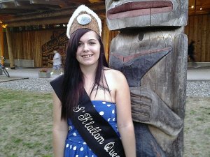 Rea Ashworth ... 2014-15 S'Klallam Queen will graduate in June from Everest College's medical assistant program.