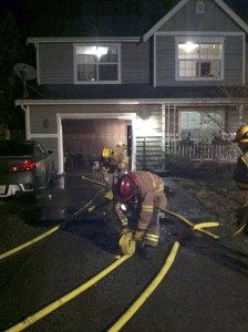 NKF&R crews snuffed a garage fire in Indianola late Monday night.