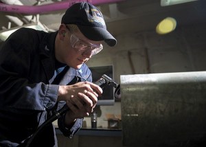 Hull Maintenance Technician 3rd Class Jon Hawkins