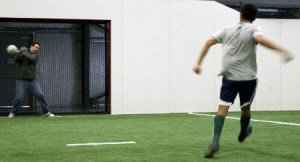 The Eagles boys soccer team scored five times out of 10 tries. The sports writer failed to score a goal in 10 attempts on three Klahowya goalkeepers.