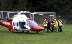 A man was airlifted to Harborview Medical Center after jumping from the Agate Pass bridge.