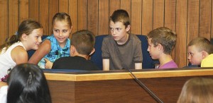 These Discovery Montessori kids have a tough job in the jury box deciding the fate of the Big Bad Wolf.