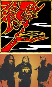 The cover for 'Destroy!' and a bit of quintessential Mos below — (from left) Scooter Haslip