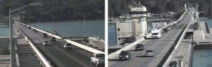 The Hood Canal Bridge at 5 p.m. Sept. 9