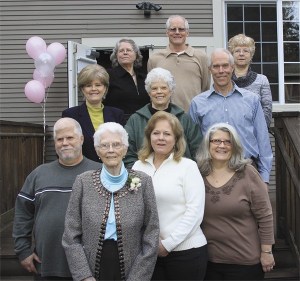 About 150 people celebrated Yvonne (Bonnie) Klein's 90th birthday at Indianola Community Center