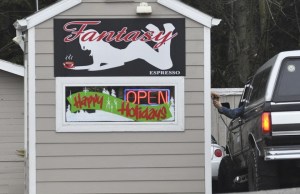 A barista at Fantasy Espresso on Wheaton Way