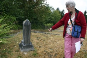 Judy Driscoll of the Poulsbo Historical Society is helping keep the history of the city's cemetery alive.