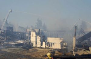 Arnold’s Home Furnishings was completely destroyed in the July 27 blaze