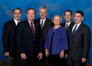 The Central Kitsap School board. (From left) Eric Greene