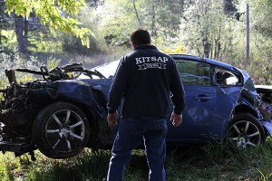 The driver in a fatal crash early April 19 on Clear Creek Road near Sherman Hill Road has been identified as Jonathan Tyler McGuire