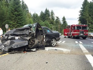 Two drivers were seriously injured in a head-on car collision Aug. 9 on SE Lund Avenue in South Kitsap.