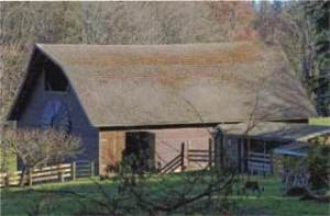 This barn on the Parrington farm in Kingston was built in the early part of the 20th century by the Longmate family.
