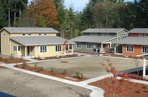 The completion of the Jackson Village Housing duplexes represents the culmination of a long-term project to develop the land near the intersection of Jackson and Lund.