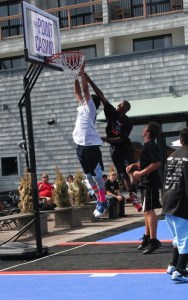 2010 Bremerton High School grad Jarell Flora goes up for a dunk against an opponent from Port Angeles during the 2009 Silverdale Shoot-Out.
