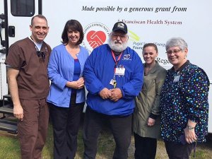 From left is Dr. Steven Haws