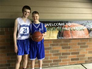 Michael and his brother Brian.