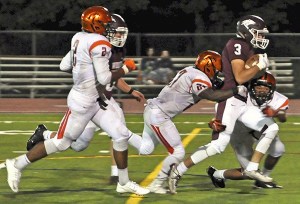 South Kitsap senior Cole Caner was among seven different Wolves receivers with a reception.