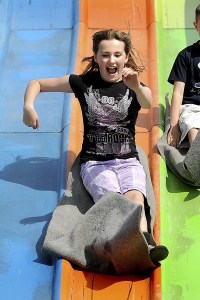 The Super Slide was the most popular ride at the 2010 Viking Fest