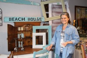 Sandy Keidel turns junk into usable treasures and sells them in her shop in Bremerton.