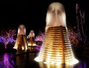 Bremerton Harborside Park lights up with an array of holiday color.