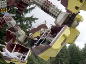 The Orbiter was one of the most popular rides at the Fair on Thursday.