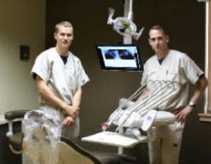 Dr. Lyle Beck (left) and Dr. Steve Haws opened Clear Creek Dentistry Aug. 18 in Silverdale. Beck and Haws use state-of-the-art equipment to fulfill their patients’ dental needs.