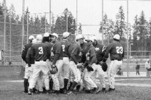 The Buccaneers take a moment before each game for a team huddle before heading out to play