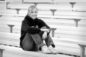 Kingston High School distance runner Ruby Roberts won the 1600 state title.