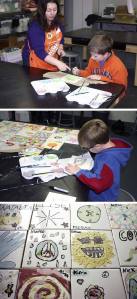 Top photo: Carol Thorstad of the Poulsbo Home Depot gives some pointers about color to Joe Hodges