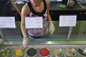 The Frozen One offers more than 80 toppings and owner Rob Polen sad he hopes to increase that number to 100.