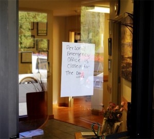 Dr. Narinder Duggal's clinic on Bond Road was closed Wednesday