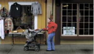 Downtown Poulsbo has several vacancies in the district. Planners are mulling traffic ideas for the core to increase access.