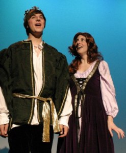Jake Mallove as Prince Dauntless and Colleen Gillon as Princess Winnifred in BPA's 'Once Upon a Matress.'