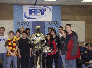 Greg Noritakes BHS class took first place in the Dare Not To Swear poetry contest.