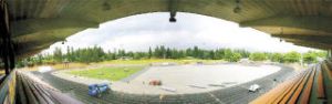 New turf is being installed at the North Kitsap Swtadium this week. Crews are expected to have the field ready for opening game against Bainbridge High School the first weekend in September.