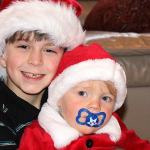 Zachary Darner, left, and Noah Darner are brothers. Last year, Noah had a health scare that resulted in three trips to the emergency room, which their mother Beth Friendman Darner described as &ldquo;really traumatic&rdquo; for Zachary, who&rsquo;d always wanted a little brother. Those trips inspired Zachary and his friend, Ryan Downey, to collect toys, stuffed animals and books for hospitalized children to bring a little joy to their holidays.                                Michelle Beahm / Kitsap News Group