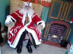 Visit Santa between 11 a.m. and 3 p.m. Saturdays, and noon to 3 p.m. Sundays through Dec. 24 in downtown Poulsbo. (Richard Walker/Kitsap News Group)