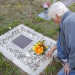 Bill Austin reflects at the gravesite of his companion, Soon Hood Oct. 11.  Sophie Bonomi / Kitsap News Group