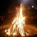 The bonfire warmed those chilled by the low night temperatures during the Julefest celebration, Dec. 3 at Muriel Iverson Williams Waterfront Park. (Angie Donovan/Kitsap News Group correspondent)