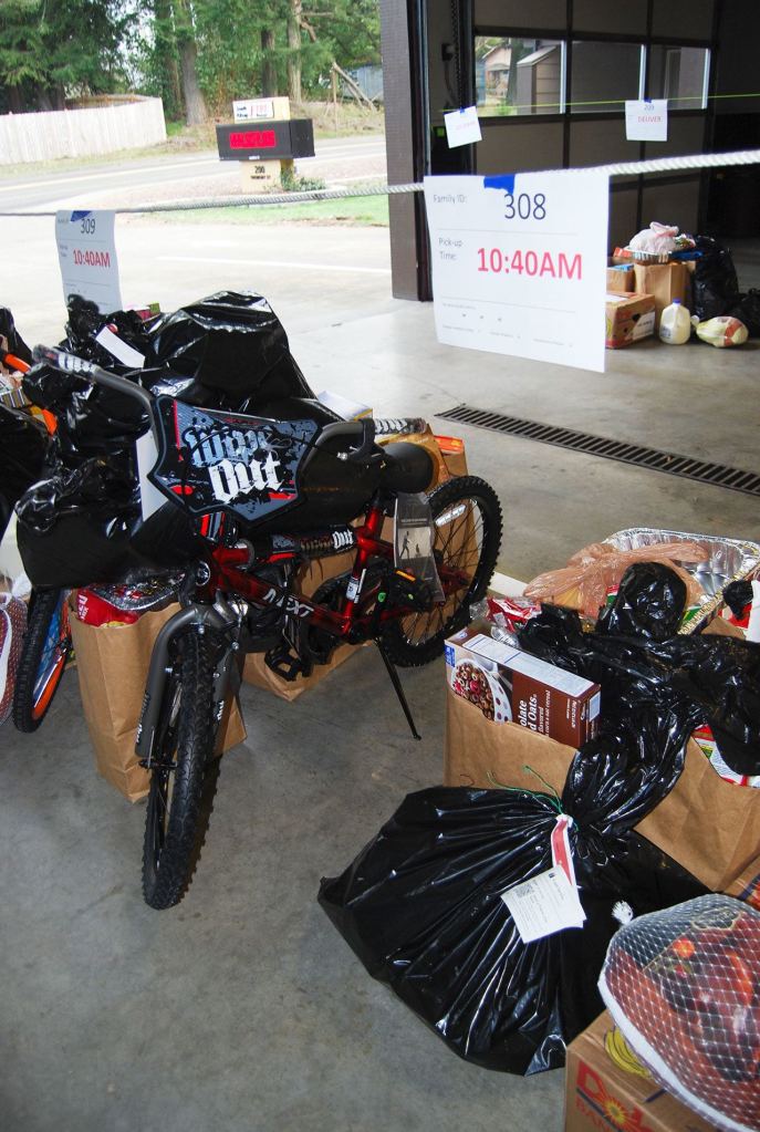 A sleek new bicycle and a load of holiday food awaits a lucky child and family Saturday, Dec. 17. Bob Smith | Kitsap Daily News