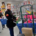 Checking out at Toys R Us. Mark Briant/Kitsap Daily News