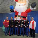 Volunteering with Toys for Tots in Kitsap County: from left, MSgt. Jason Selby (ret.), Cpl. Jairo Garcia, SSgt. Nate Gilbert, Cpl. Abran Baramila, Sgt. Joshua Rowell, and Sgt. Vince Smith (ret.).                                Terryl Asla/                                Kitsap News Group