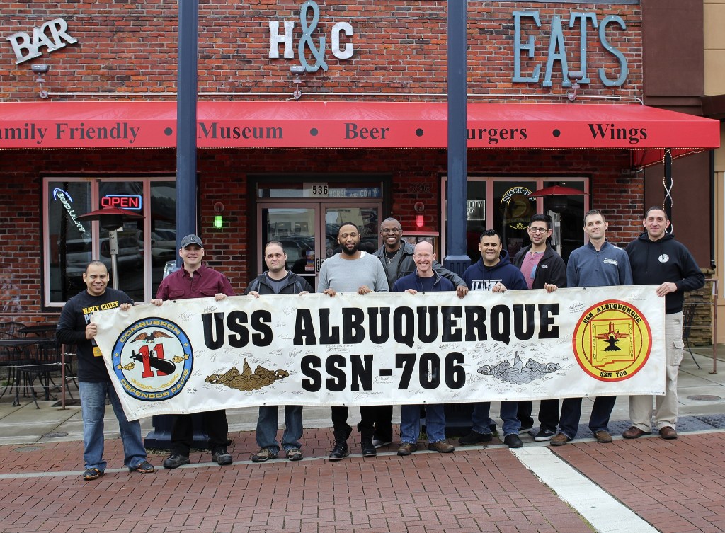 USS Albuquerque senior enlisted gather for final time at the Horse & Cow