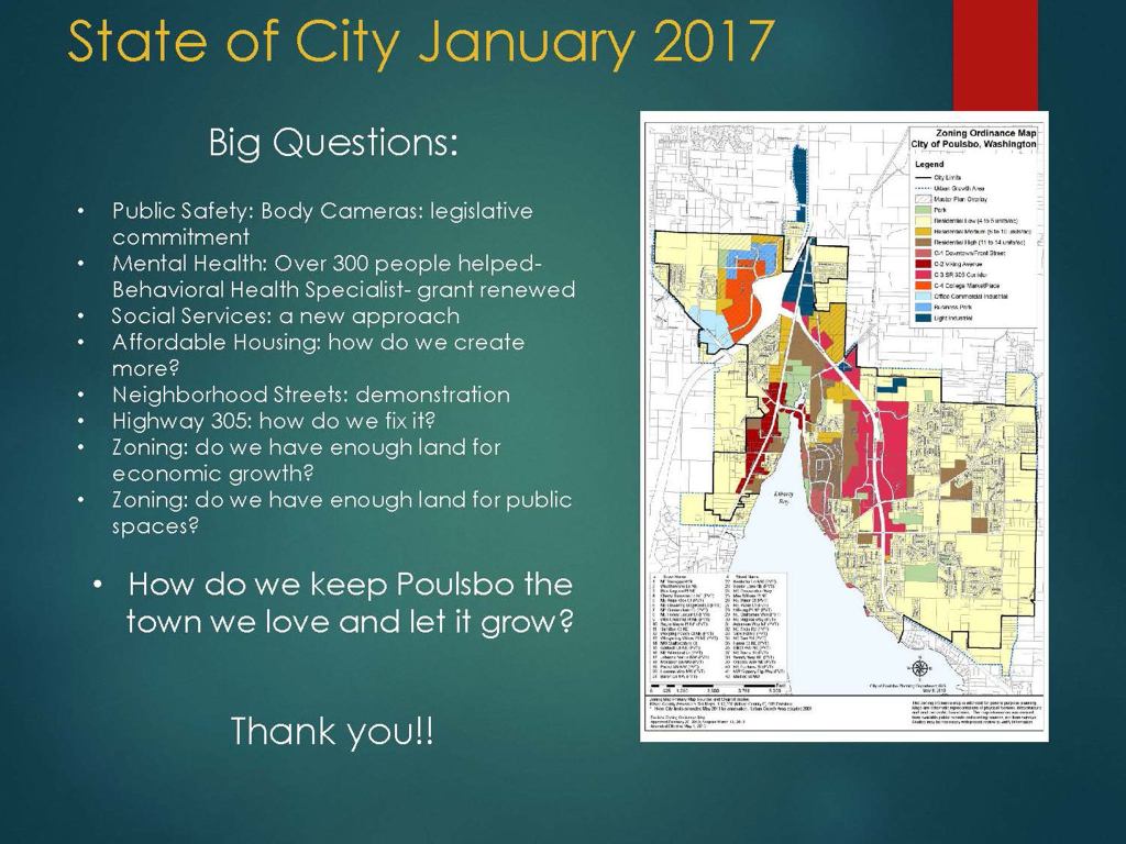 Poulsbo Mayor Becky Erickson’s State of the City