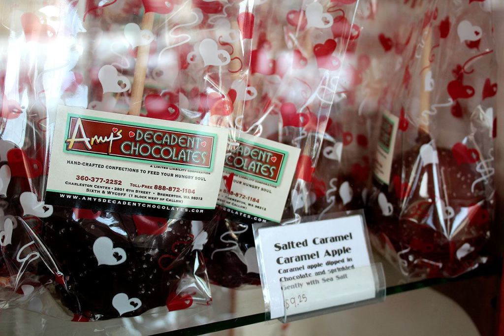 Amy&rsquo;s Decadent Chocolates, located at 2801 Sixth St., Bremerton, features myriad Valentine&rsquo;s Day-themed desserts to choose from.Michelle Beahm / Kitsap News Group
