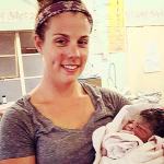 Ellen Yates Barnard with the baby of someone for whom she was a doula, while Barnard was volunteering at a birthing center for a month in Zimbabwe in Africa.                                Photo courtesy Ellen Yates Barnard