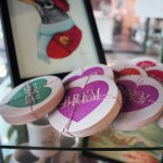 Bremerton Letterpress Co. offers a number of original items for Valentine&rsquo;s Day, including these heart-shaped coasters for those who love Bremerton.